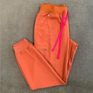 FIGS Terracotta zamora jogger scrub pants